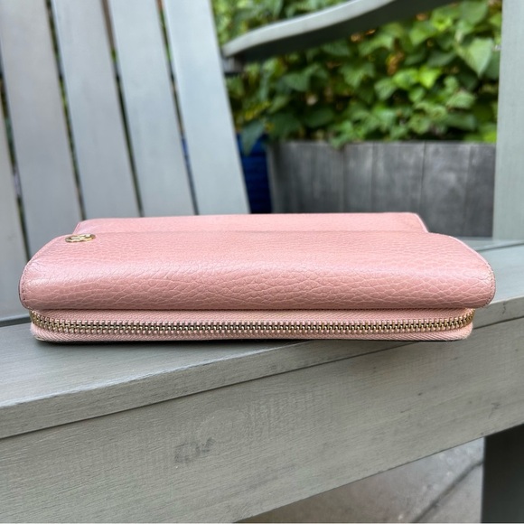 Gucci‎ Pink Leather Long Continental Wallet - Picture 2 of 16